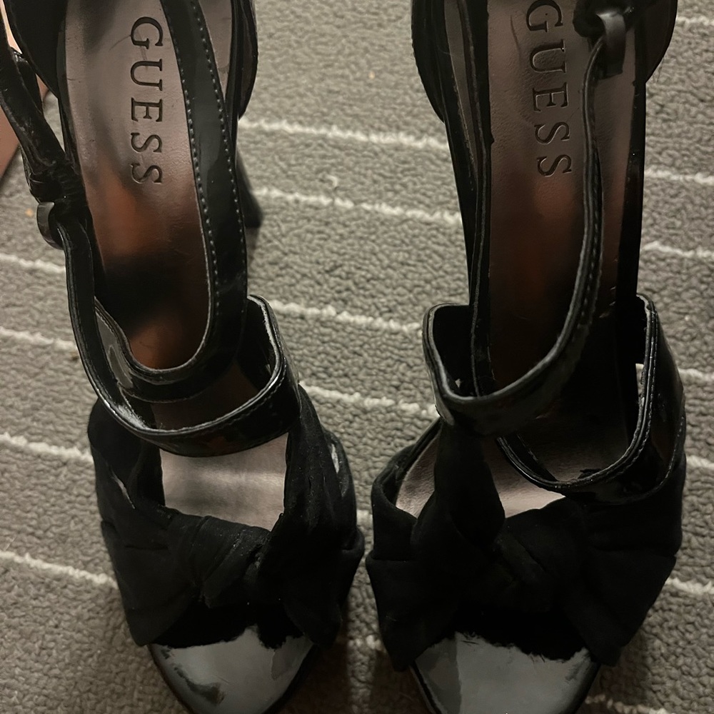 Guess, black stiletto heels, size U.S 7.5,